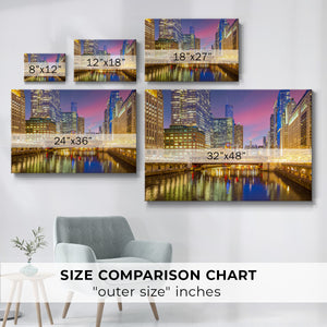Chicago River III - Gallery Wrapped Canvas