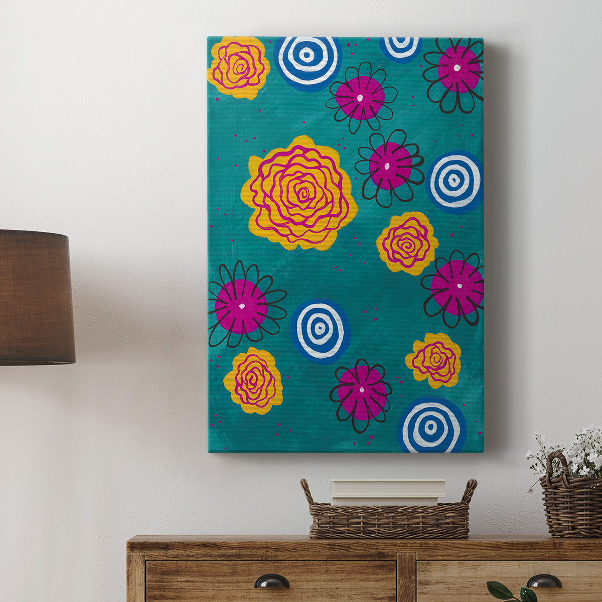 Flower Pop I Premium Gallery Wrapped Canvas - Ready to Hang