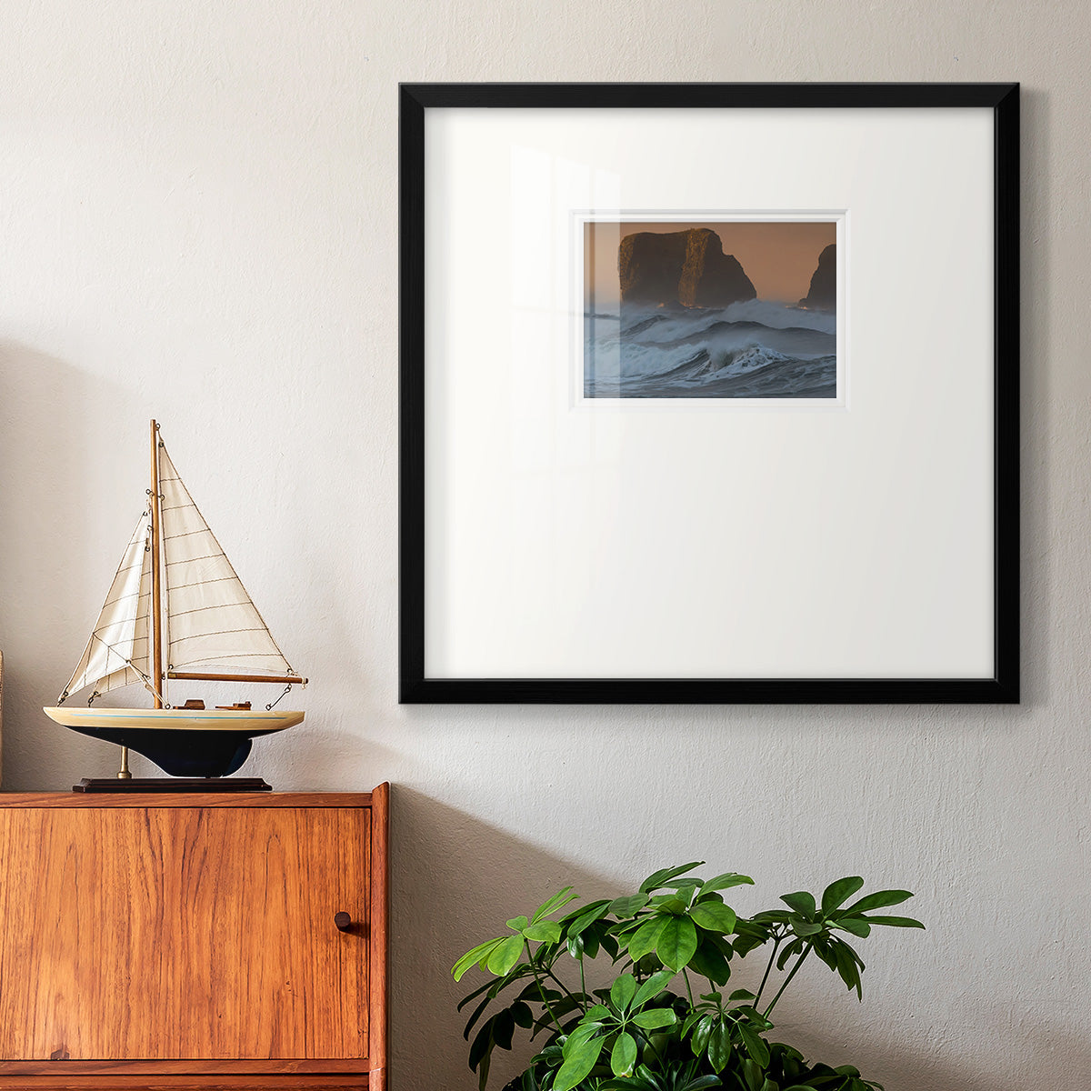 To the Shore- Premium Framed Print Double Matboard