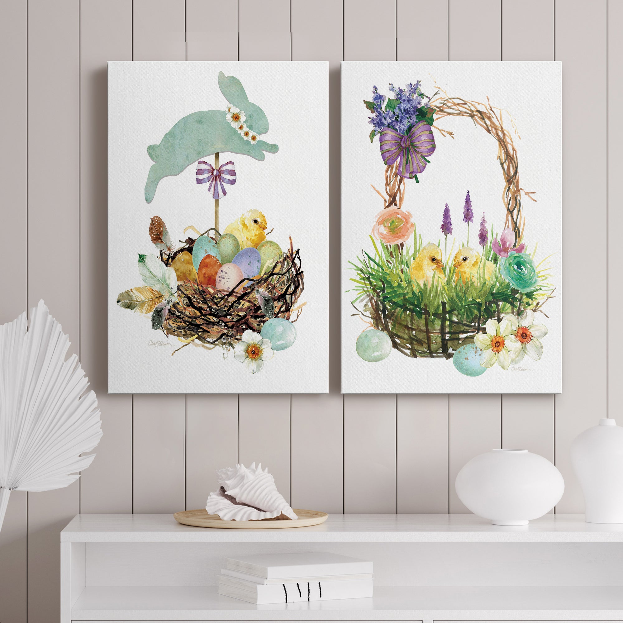 Bunny Hop Premium Gallery Wrapped Canvas - Ready to Hang