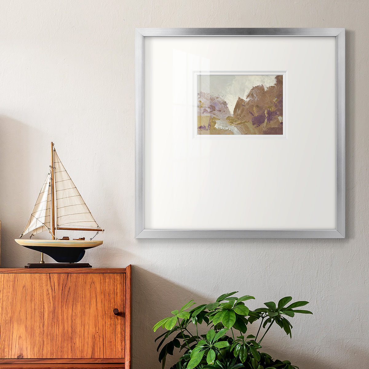 Fall Clearing Variation 2- Premium Framed Print Double Matboard