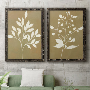 Honey Botanical I   - Premium Framed Canvas 2 Piece Set - Ready to Hang