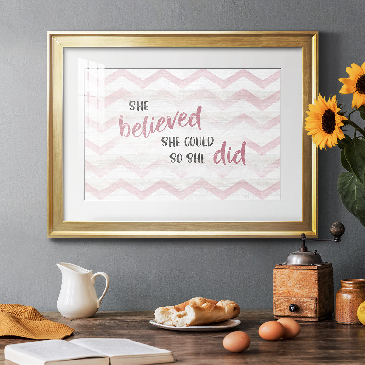 Believed She Could Premium Framed Print - Ready to Hang