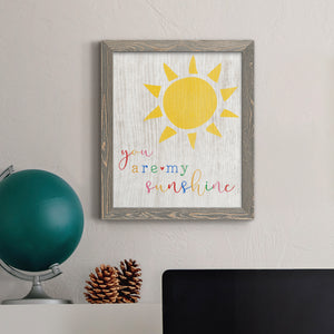 You are my Sunshine - Premium Canvas Framed in Barnwood - Ready to Hang