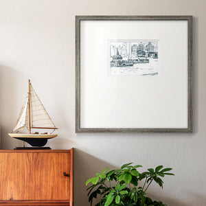 Ferryboats I Premium Framed Print Double Matboard