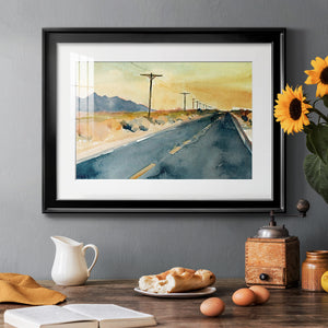 Deserted Highway II - Modern Framed Art Print