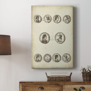 Antique Roman Coins V Premium Gallery Wrapped Canvas - Ready to Hang