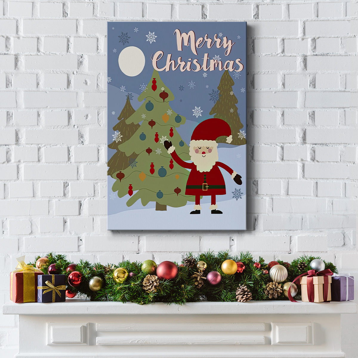 Winer Santa I - Gallery Wrapped Canvas