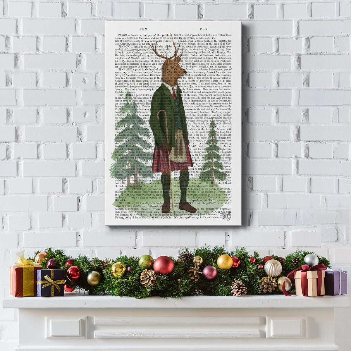 Scottish Deer Alistair McStag, Full, Book Print - Gallery Wrapped Canvas