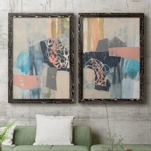 Reductive I - Barnwood Framed Canvas Set