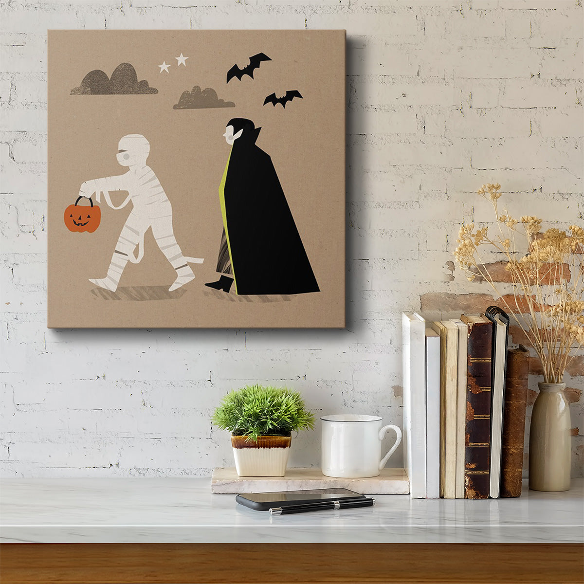 Graphic Halloween IV-Premium Gallery Wrapped Canvas - Ready to Hang