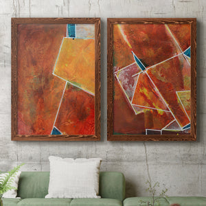 Primary Connection I - Barnwood Framed Canvas Set