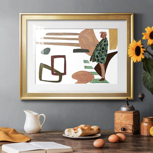 Vintage Vibes V - Modern Framed Art Print
