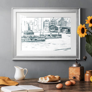 Ferryboats I - Modern Framed Art Print