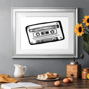 Cassette Sketch - Modern Framed Art Print