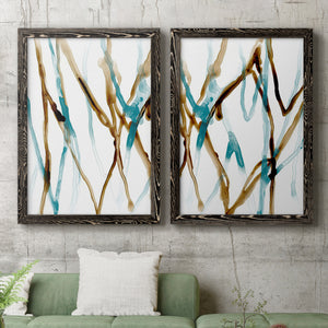 Runnel XVII - Barnwood Framed Canvas Set