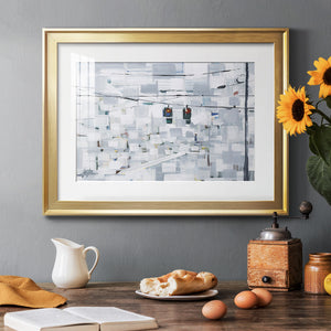 Stop on White - Modern Framed Art Print