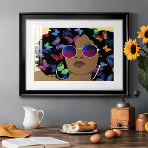 Butterfly Diva I - Modern Framed Art Print