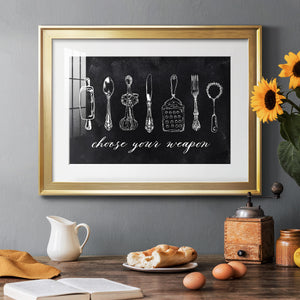 Choose Your Weapon - Modern Framed Art Print