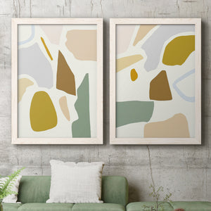Pastel Splotches I - Barnwood Framed Canvas Set