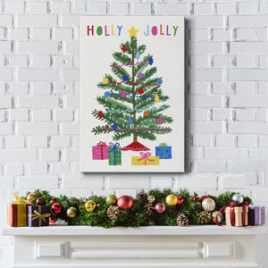 Colorful Christmas Collection B - Gallery Wrapped Canvas