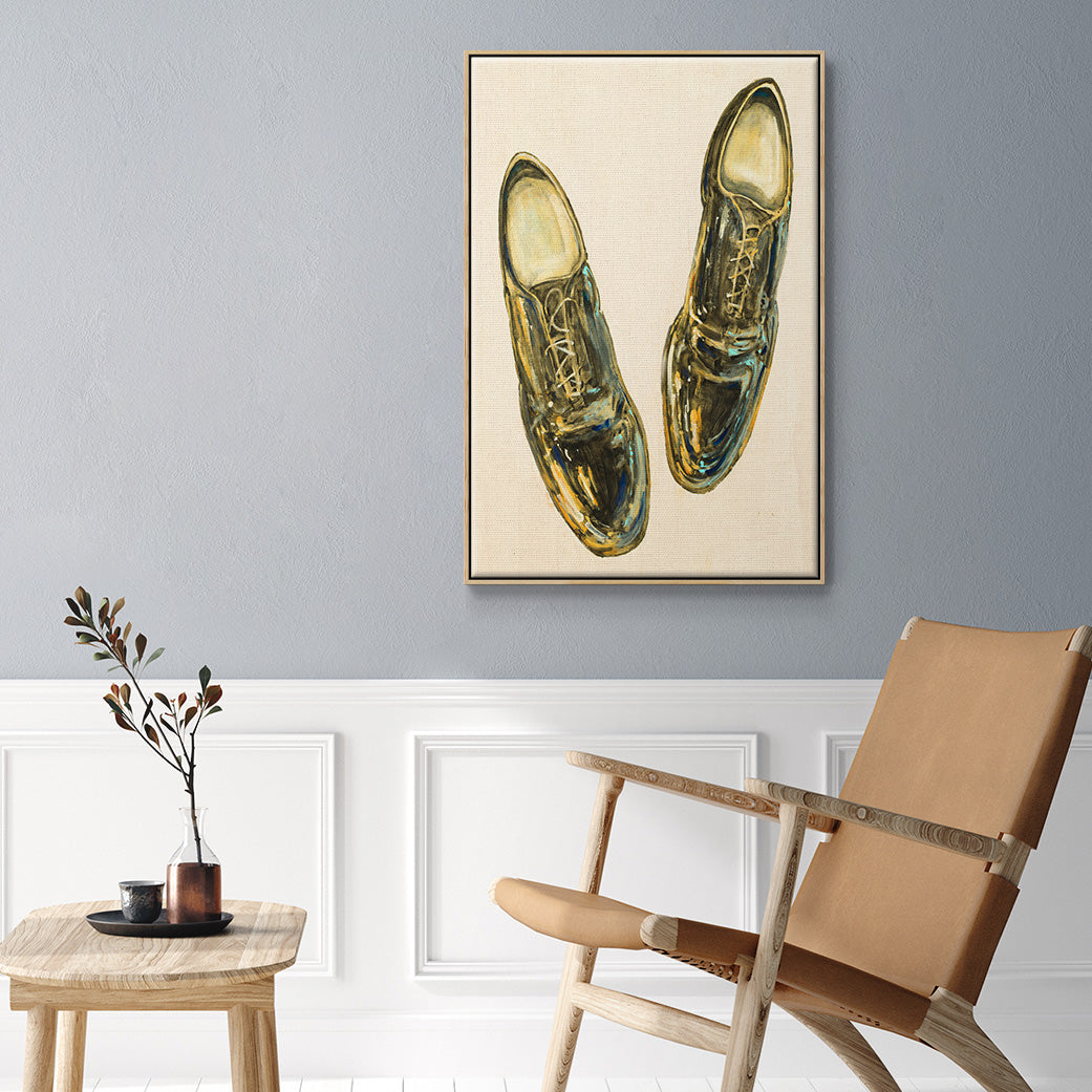 The Shoe Fits I V1 - Framed Premium Gallery Wrapped Canvas L Frame - Ready to Hang