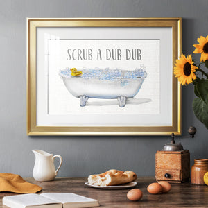 Scrub A Dub - Modern Framed Art Print