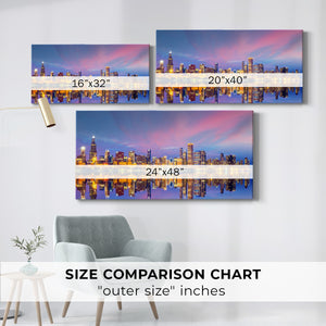 Downtown Chicago Skyline - Gallery Wrapped Canvas