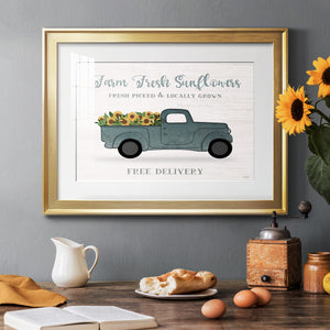Farmers Market Truck - Modern Framed Art Print