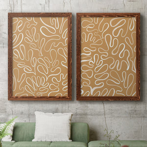 Matisse Pieces I - Barnwood Framed Canvas Set