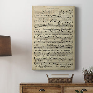 Vellum Songbook IV - Canvas Art Print