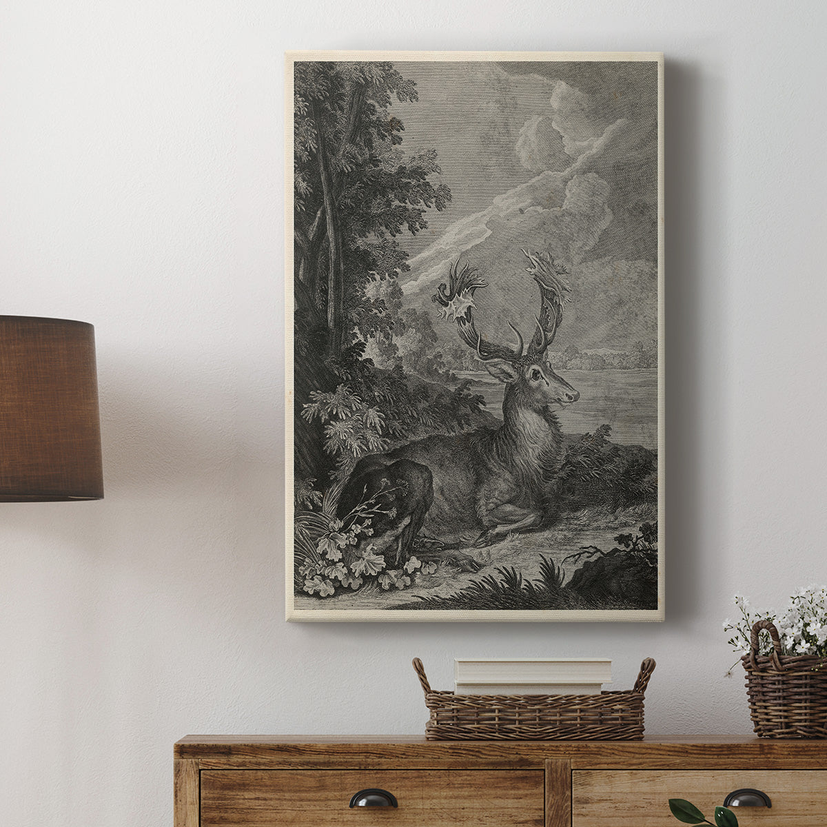 Woodland Deer III Premium Gallery Wrapped Canvas - Ready to Hang