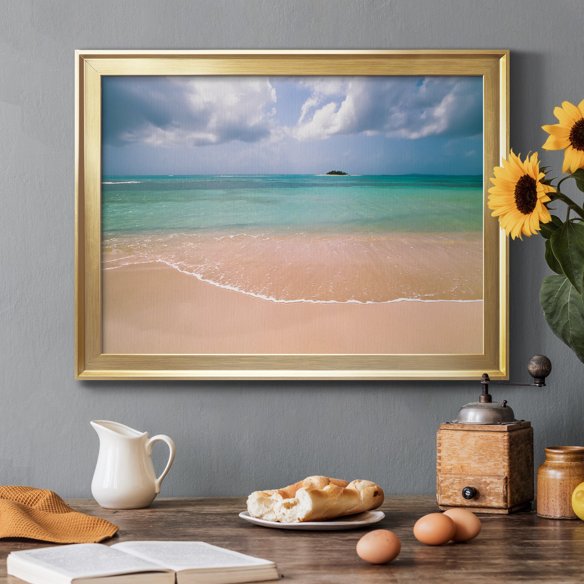 Clear Beach Premium Classic Framed Canvas - Ready to Hang