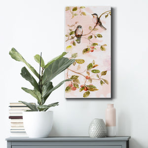 Blushing Birds I - Premium Gallery Wrapped Canvas - Ready to Hang