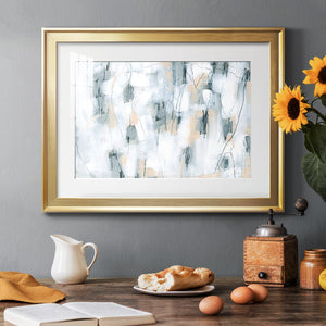 Stone Hatchmarks II - Modern Framed Art Print