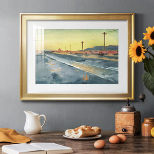 Deserted Highway I - Modern Framed Art Print