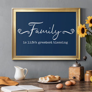 Family Greatest Blessing - Modern Framed Canvas Print