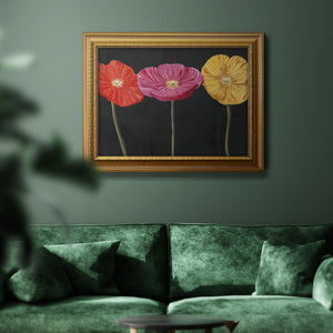 Poppy Trio II Premium Framed Canvas- Ready to Hang