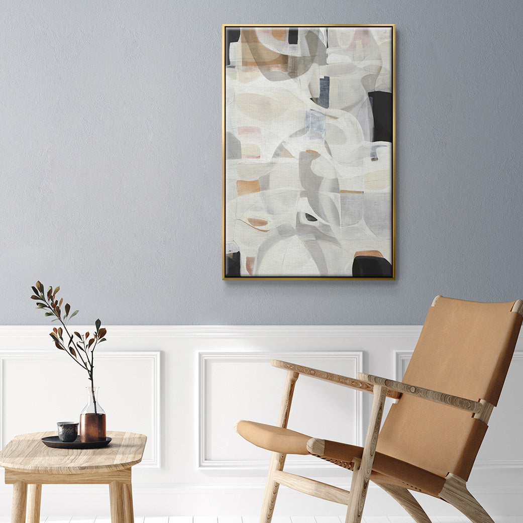 Windswept - Framed Premium Gallery Wrapped Canvas L Frame - Ready to Hang
