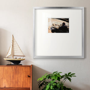 Late Night Queue Premium Framed Print Double Matboard