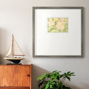 Verdant Floral Abstract II Premium Framed Print Double Matboard