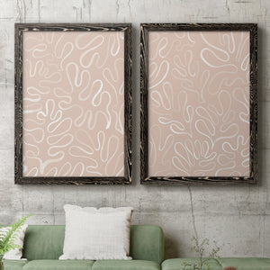 Matisse Pieces III - Barnwood Framed Canvas Set