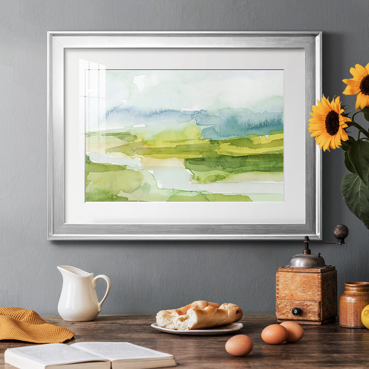 Watery Lowlands I Premium Framed Print - Ready to Hang