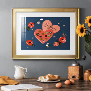 Happy Galentine I - Modern Framed Art Print