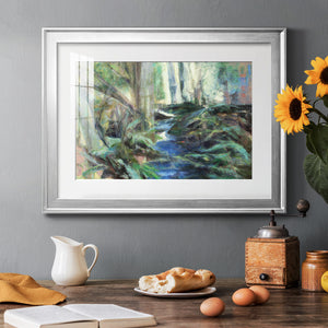 Rambling Blues - Modern Framed Art Print