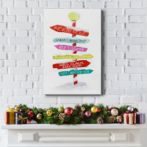 Christmas Directions - Gallery Wrapped Canvas