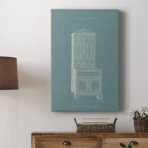 Hepplewhite Desk & Bookcase III - Canvas Art Print