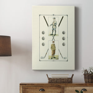 Golfers: John Henry & R. Maxwell - Canvas Art Print