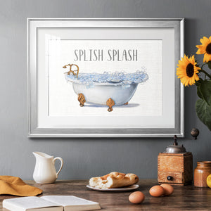Splish Splash - Modern Framed Art Print