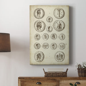 Antique Roman Coins IV Premium Gallery Wrapped Canvas - Ready to Hang